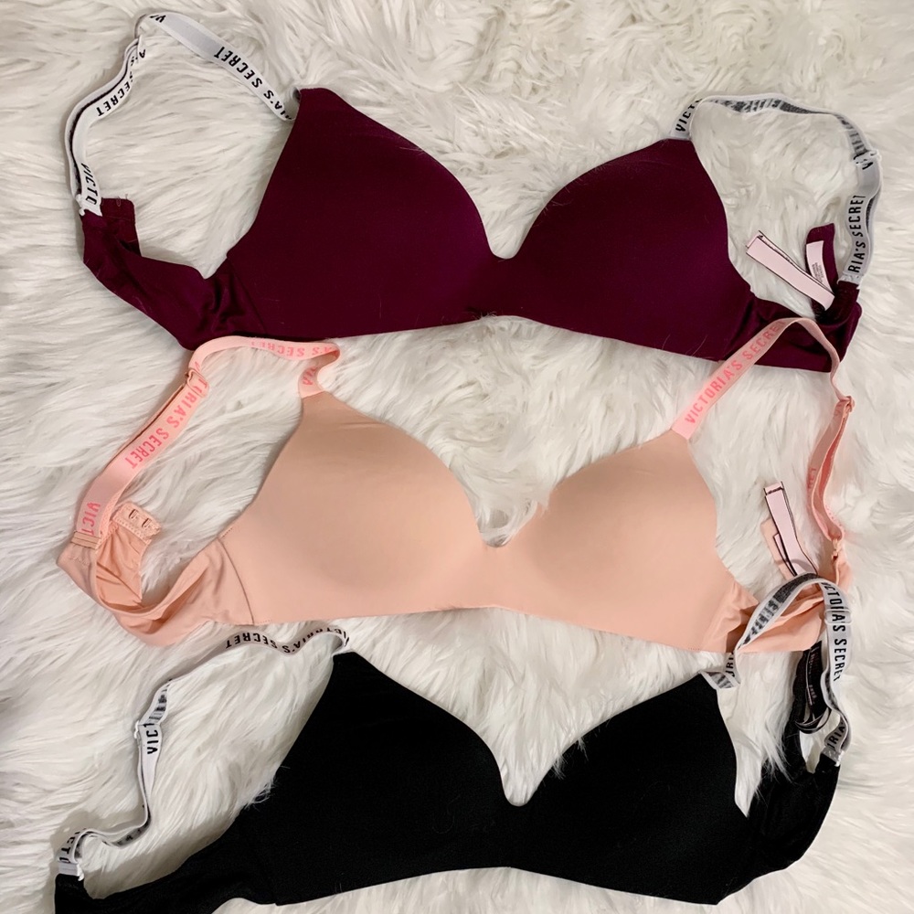 3 VS perfect T Shirt bras